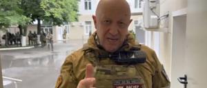 Prigoschin droht mit einem Marsch auf Moskau.