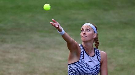 Favoritin am Sonntag. Die zweimalige Wimbledonsiegerin Petra Kvitova. 