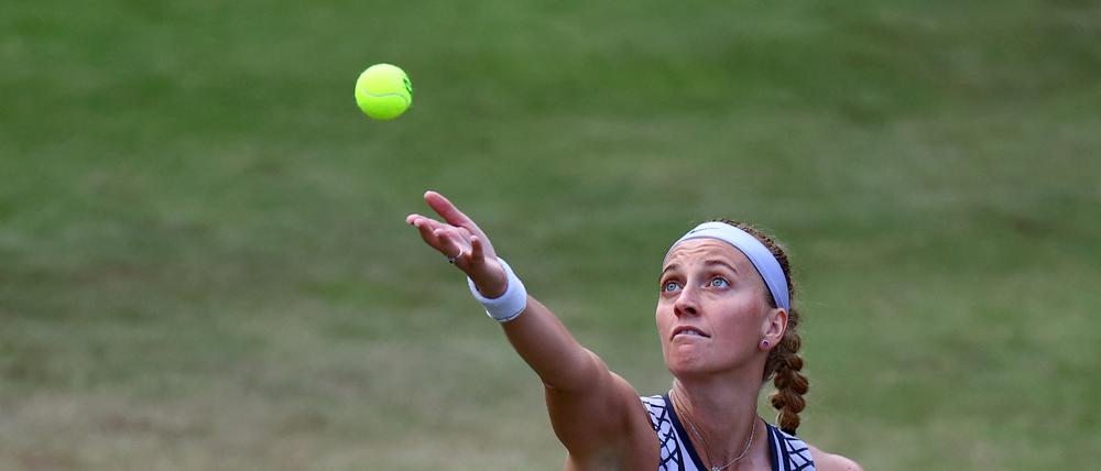 Favoritin am Sonntag. Die zweimalige Wimbledonsiegerin Petra Kvitova. 