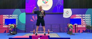 Gold um den Hals. Brown überzeugte auch dieser Tage bei den Spielen von Berlin.