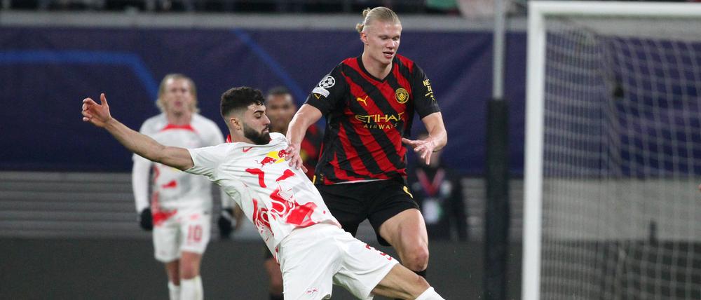 Im Champions-League-Halbfinale verteidigte Josko Gvardiol gegen Manchester City mit Erling Haaland.