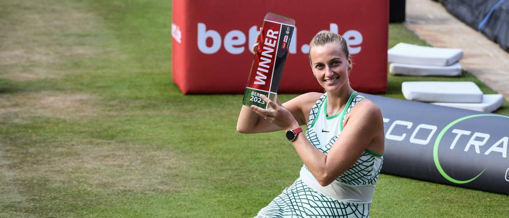 Petra Kvitova gewann 2023 in Berlin, die Tschechin ist in diesem Jahr nicht dabei. Sie wird Mutter.