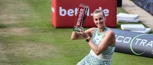 Petra Kvitova holte sich in Berlin ihren sechsten Rasentitel.