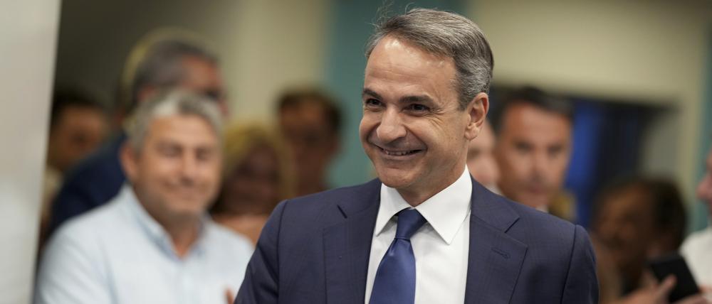Kyriakos Mitsotakis, Vorsitzender der konservativen Partei Nea Dimokratia (ND).