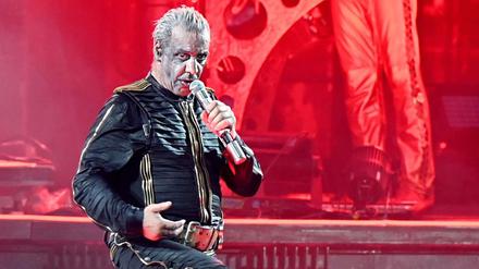 Till Lindemann, Frontsänger der Band Rammstein. 