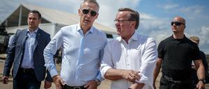 Nato-Generalsekretär Jens Stoltenberg und Bundesverteidigungsminister Boris Pistorius.