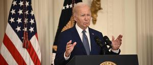 Joe Biden spricht.