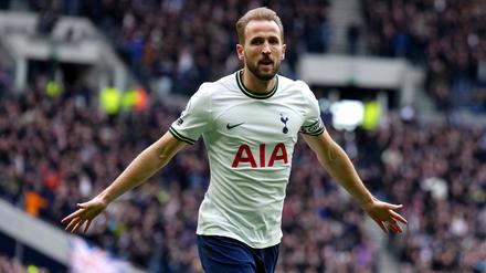 Harry Kane von Tottenham Hotspur feiert den ersten Treffer seiner Mannschaft.