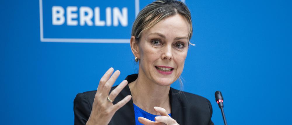 Manja Schreiner (CDU), Berliner Senatorin für Mobilität, Verkehr, Klimaschutz und Umwelt. 