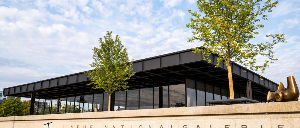 Blick auf die Neue Nationalgalerie.