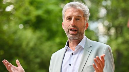 Der Tübinger Oberbürgermeister Boris Palmer bei einer Veranstaltung. 