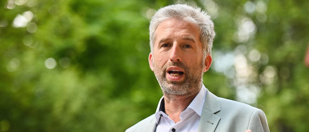Der Tübinger Oberbürgermeister Boris Palmer bei einer Veranstaltung.