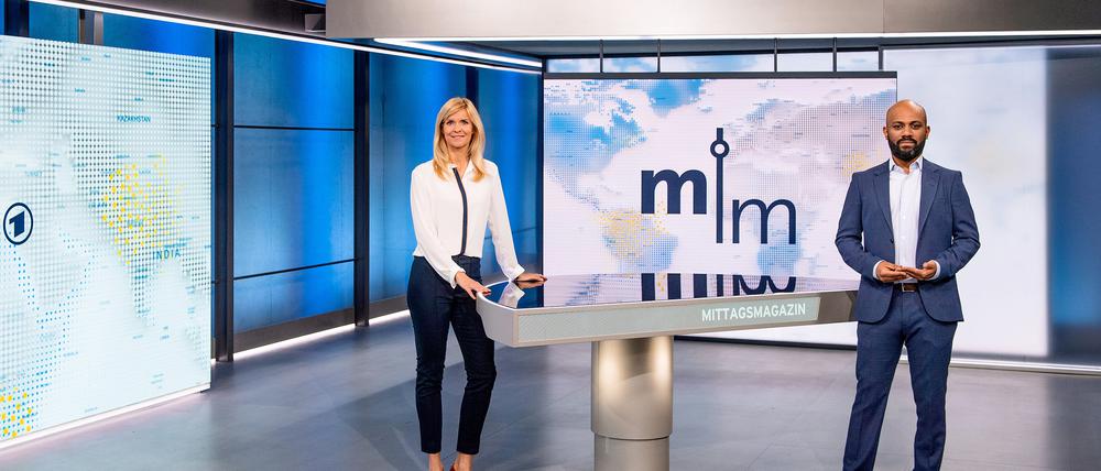 Noch moderieren Susann Reichenbach und Aimen Abdulaziz-Said für den RBB das „ARD-Mittagsmagazin“.