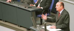 Am 27. Juni 2000 hielt Jacques Chirac eine Rede im Deutschen Bundestag.
