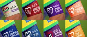Der Weltverband FIFA lässt bei der Weltmeisterschaft der Fußballerinnen anders als bei der WM der Männer in Katar mehrfarbige Kapitänsbinden im Stile der «One Love»-Binde zu. 