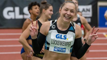 Schon gut in Form. Gina Lückenkemper vom SCC Berlin.