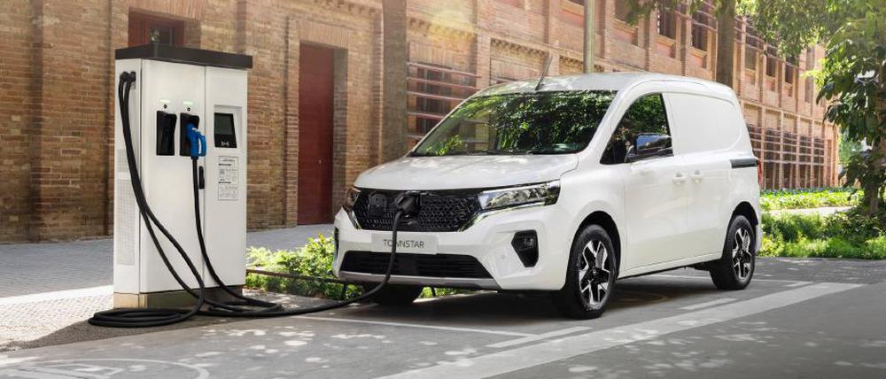 Der Nissan Townstar EV hat eine nicht sehr üppige Reichweite von über 300 Kilometern.