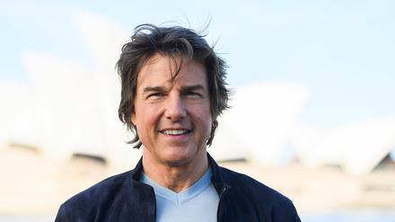 Tom Cruise, Hauptdarsteller von  „Mission Impossible – Dead Reckoning Teil eins“, aufgenommen bei einem Fototermin zu seinem Film.