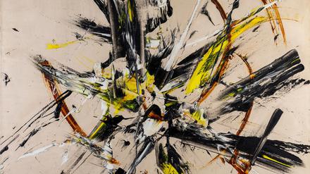 Judit Reigl: „Ausbruch / Outburst“ von 1956, Öl auf Leinwand.