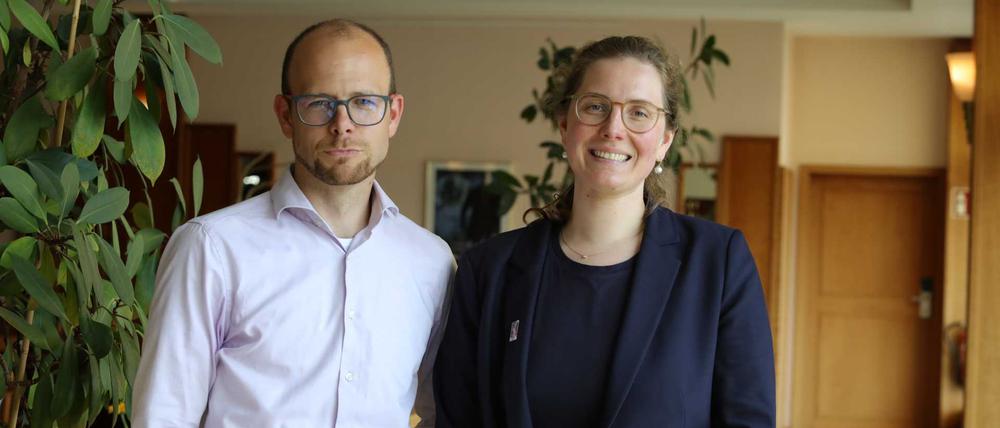 Marcel Schulz und Alma Kleen, die neue Doppelspitze der Potsdamer SPD.