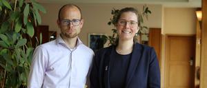 Marcel Schulz und Alma Kleen, die neue Doppelspitze der Potsdamer SPD.