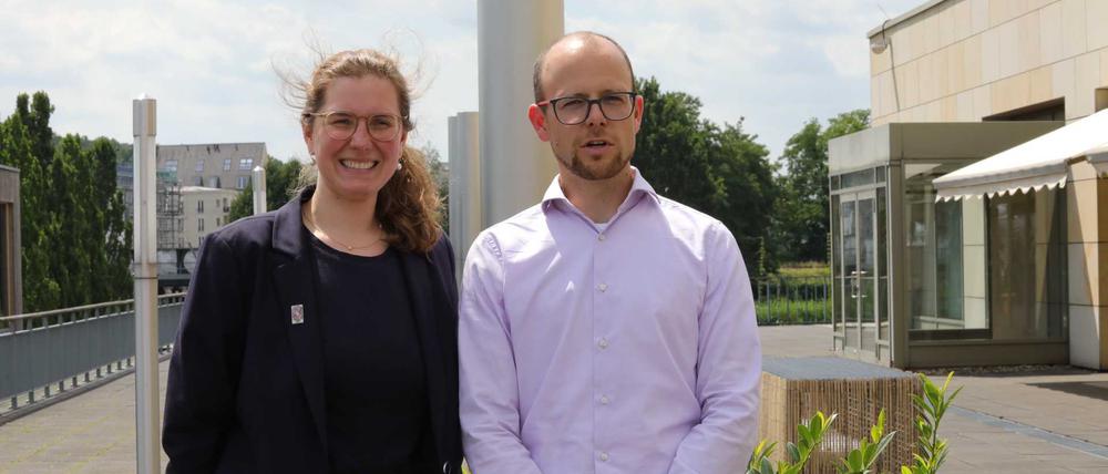 Marcel Schulz und Alma Kleen, die neue Doppelspitze der Potsdamer SPD.