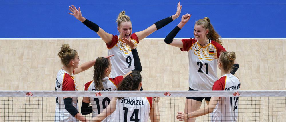 Jubel über den Einzug in die Finalrunde in den USA.