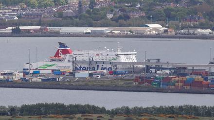 Fähre der Stena Line im Hafen von Belfast (Archivbild).