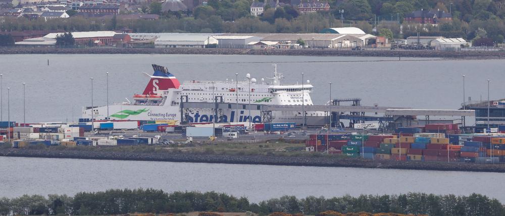 Fähre der Stena Line im Hafen von Belfast (Archivbild).