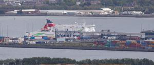 Fähre der Stena Line im Hafen von Belfast (Archivbild).