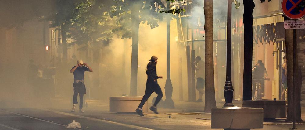 Fünfter Tag der französischen Proteste, hier in Nizza.