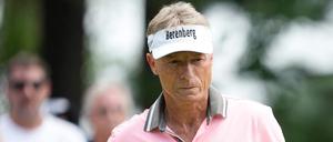 Bernhard Langer ballt die Faust nach seinem starken Auftritt.