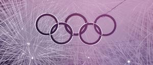 Die olympischen Ringe.