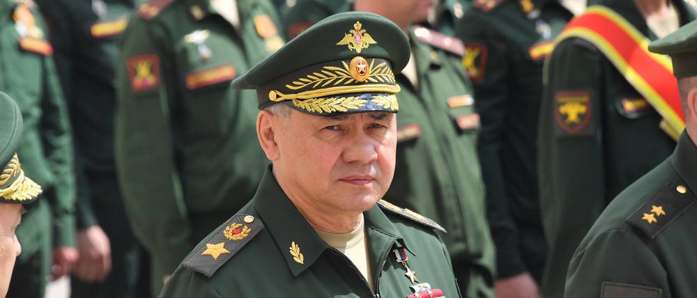 Verteidigungsminister Sergei Shoigu in Moskau