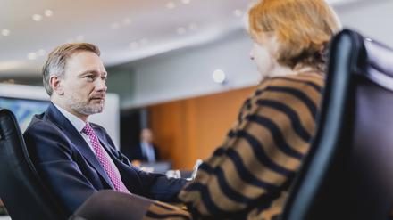 Christian Lindner (FDP), Bundesminister der Finanzen, und Lisa Paus (Grüne) Bundesministerin für Familie, Senioren, Frauen und Jugend.