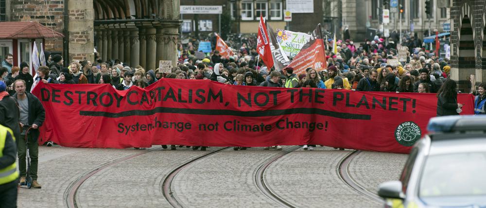 Klimaprotest von Fridays for Future Anfang März in Bremen.