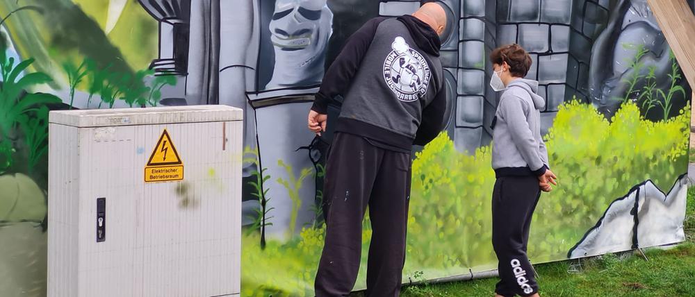 Graffiti mit den Profis.