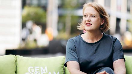 Lisa Paus, Bundesministerin für Familie, Senioren, Frauen und Jugend, bei der Aktionswoche „Gemeinsam aus der Einsamkeit“.