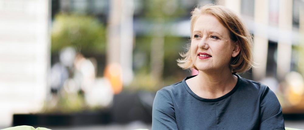 Lisa Paus, Bundesministerin für Familie, Senioren, Frauen und Jugend, bei der Aktionswoche „Gemeinsam aus der Einsamkeit“.