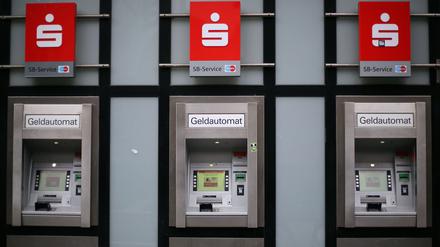 Geldautomaten der Sparkasse