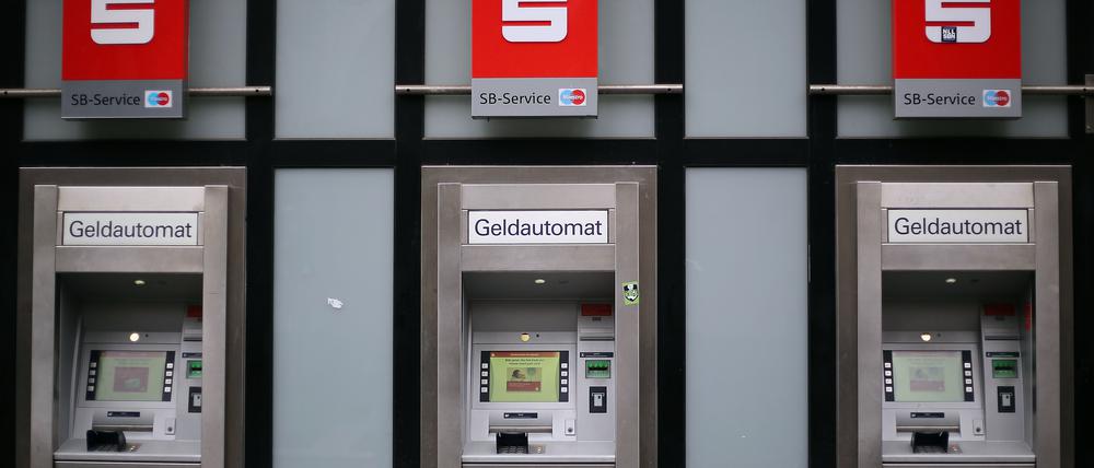 Geldautomaten der Sparkasse