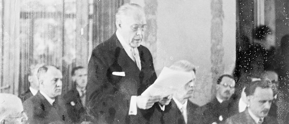 Die Konferenz von Évian war ohne Ergebnis zu Ende gegangen. Hier der US-amerikanische Delegationsleiter Myron C. Taylor am 7. Juli.