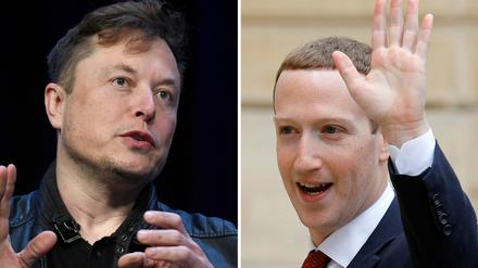 Elon Musk und Mark Zuckerberg.