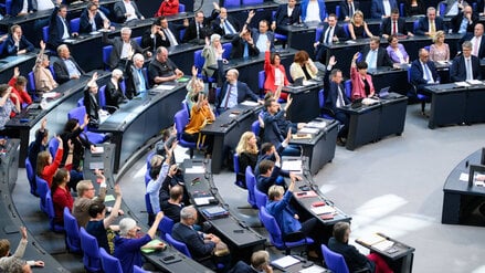 Eine Abstimmung im Bundestag.