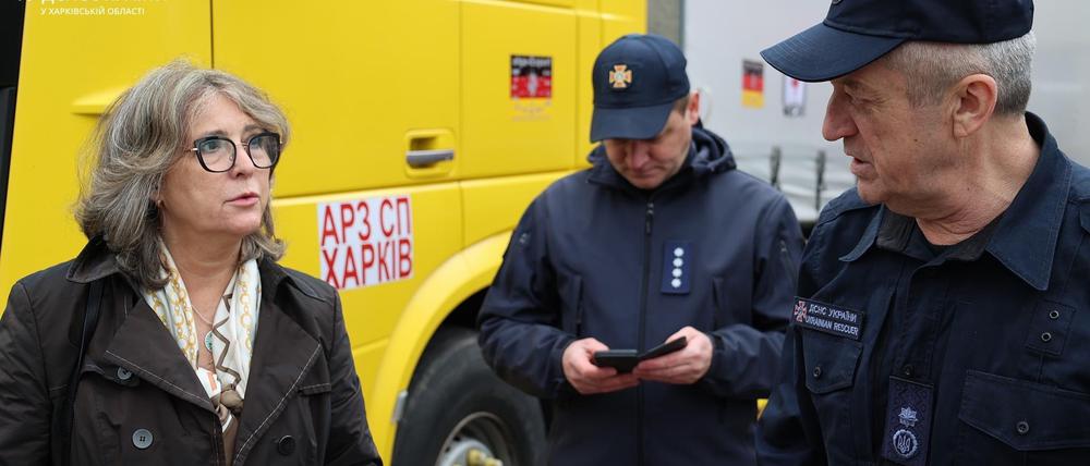 3. Treffen mit dem Leiter der Gebietsverwaltung der Katastrophenschutzes in Charkiw, Olexander Volobujev (Foto: DSNS Charkiw)