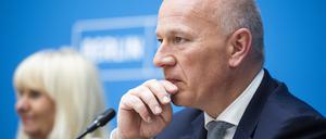 Reif für Olympia? Kai Wegner Sportsenatorin Iris Spranger. 