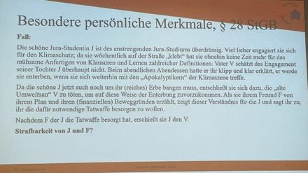 Das nun aus dem Lehrplan geworfene Fallbeispiel.