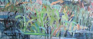 Solveig Bolduan: „Frisches Grün“ (150 x 202 cm), ein Bild von 2020. 