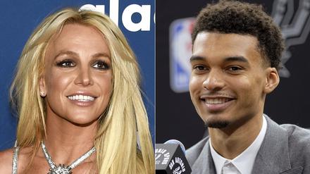 Britney Spears sah den Basketballstar Victor Wembanyama in Las Vegas und bekam einen Schlag von einem Leibwächter.