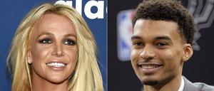 Britney Spears sah den Basketballstar Victor Wembanyama in Las Vegas und bekam einen Schlag von einem Leibwächter.